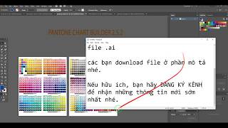 Tặng File Ai Bảng màu Pantone chart builder 252 xuongintuanhien [upl. by Wystand]