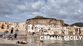 Cefalù Sicily Walking Tour 4K  DJI Osmo Pocket 3 Walking Tour 4K HDR [upl. by Varrian]