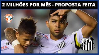 2 MILHÕES POR MÊS PARA TER GABIGOL  SANTOS OFICIALIZA PROPOSTA POR GABRIEL BARBOSA [upl. by Anora]