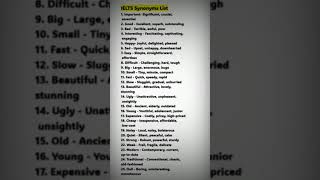 Mastering IELTS Essential Synonyms [upl. by Haet]