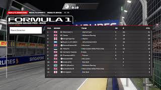 Invictus Racing League  F1 23  Singapore  Tier RP [upl. by Kcirted]