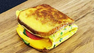 🥪 EinPfannenEiToast zum Frühstück  Einfache und schnelle Rezepte  Schnelles Rezept [upl. by Ennayram]