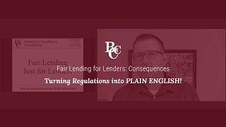 Fair Lending for Lenders Consequences [upl. by Ahsined]