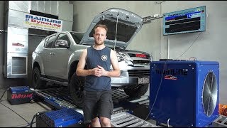 Isuzu MUX Unichip Q4 Tuning Module Installation  Dyno Tune [upl. by Kotz]