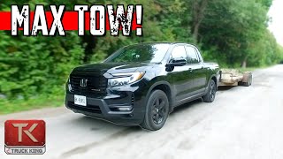 How Does the Honda Ridgeline Handle With a Fully Loaded Trailer Lets Find Out [upl. by Nileuqcaj]