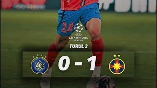 Maccabi Tel Aviv  FCSB 01 REZUMAT și Calificareee Baeten a dat lovitura [upl. by Ynohtna]