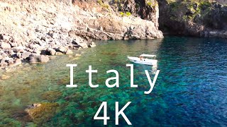 Vulcano Island Sicily Italy  4K drone video [upl. by Aehsat807]