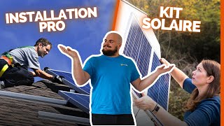 Comparatif  Kit panneau solaire ou Installation solaire par un professionnel [upl. by Ruella]