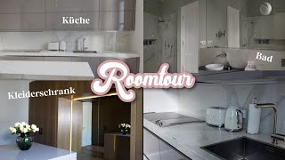 ROOMTOUR in der neuen WOHNUNG  Küche Bad amp Ankleidezimmer  Adorable Caro [upl. by Refanej]