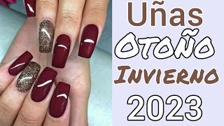 UÑAS OTOÑO INVIERNO 202324 💅🍂 DISEÑOS AUTUMN WINTER NAILS [upl. by Nolrev]