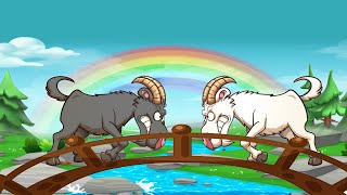 Two Silly Goats  Two Wise Goats  Moral Stories For Kids I Popular Nursery Moral Story [upl. by Sherwynd]