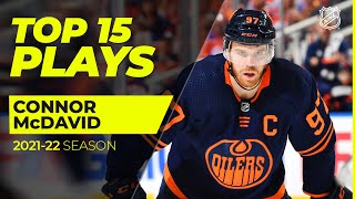 Top 15 Connor McDavid Plays from 202122  NHL [upl. by Bastien574]