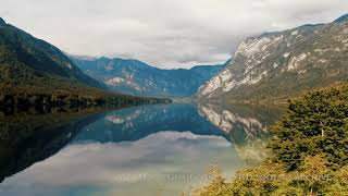 Lake Bohinj Slovenialong Aerial 4K [upl. by Yffub910]