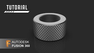 How to design a Knurled Bolt in Autodesk Fusion 360  Fusion 360 Knurling Tutorial [upl. by Ole]