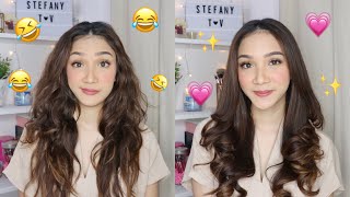 Tutorial Nyatok  Curl Rambut  STEFANYTALITA [upl. by Tarfe]