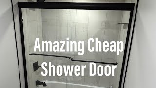 Modern Shower Door Install  Delta Semi Frameless Shower Door Install [upl. by Orhtej]