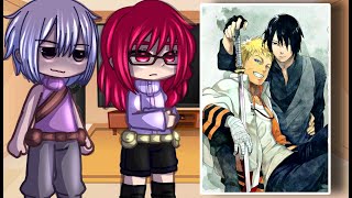 Team Taka React To Naruto And Sasuke  Gacha Club [upl. by Hoem]