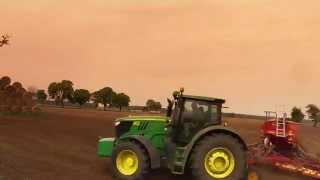 JD 6210R DirectDrive drillt Mais im Zeitraffer  7ha in 1 Minute uncut [upl. by Annahsohs]