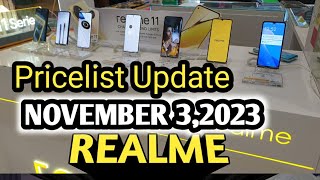 REALME PRICES UPDATE REALMEC30SC51C53C55REALME 11PRO5GREALME11PRO5G [upl. by Eclud]