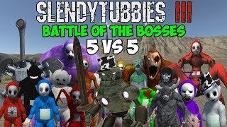 AND THE WINNER IS  SLENDYTUBBIES 3 BATTLE OF THE BOSSES 5 VS 5 TEAM TOURNAMENT FINAL BATTLES [upl. by Querida91]