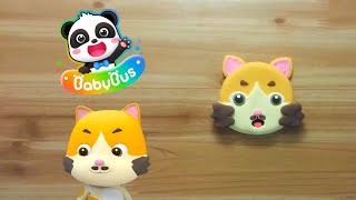 BabyBus daddy cat clay cracking making 베이비버스 고양이 아빠 클레이로 만들기 [upl. by Raual]