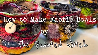 How I Make Fabric Bowls [upl. by Adnerak577]