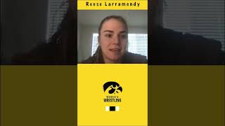 Iowa Hawkeye National Champ Reese Larramendy Watch the full interview WardWrestling [upl. by Aveer]