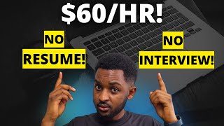 EARN 60Hr Work From Home Jobs That Require No Resume No Interviews [upl. by Notsnorb]