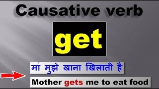 Causative verb Get in English grammar  complete use of causative verb Get with examples [upl. by Alicec]