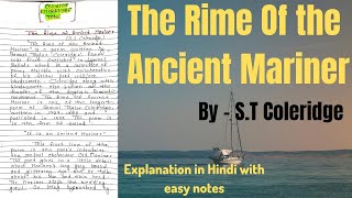 The Rime Of the Ancient Mariner Summary  The Rime Of the Ancient Mariner [upl. by Leipzig253]