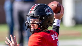 South Carolina QB Spencer Rattler Highlights  Day 1 Senior Bowl [upl. by Aynwad974]