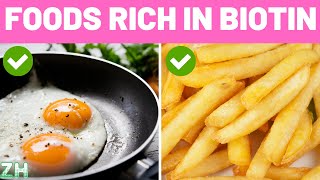 11 Foods Rich in Biotin  Best for Hair Skin and Nails [upl. by Enylhsa152]