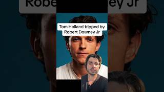 Tom Holland tripped by Robert Downey Jr [upl. by Rafter]