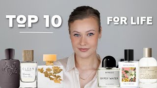 TOP 10 Fragrances for LIFE  My Favorite Holy Grail Perfumes 2022 [upl. by Hyde]