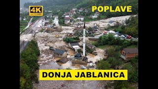 Donja Jablanica Detaljan snimak katastrofalne poplava iz zraka Snimao sam po kiši [upl. by Aniral]