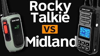 Midland GXT67 Pro VS Rocky Talkie 5Watt GMRS Model  GMRS Radio Comparison  Which GMRS HT Is Best [upl. by Shyamal608]