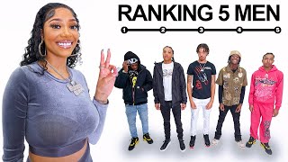 Ranking Guys on Attractiveness  5 Guys VS 1 Girl [upl. by Schaper678]