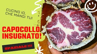 Capocollo insugnato Coppa di maiale stagionata nella sugna aromatica Profumo di norcino [upl. by Carmelita]