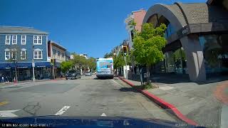 Drive through Sausalito Downtown along Sausalito Boardwalk [upl. by Parnas156]