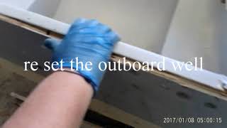 transom fibreglass repair movie [upl. by Rivers]