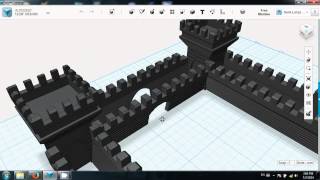 Autodesk 123D  Castle Tutorial  Part 1 [upl. by Rawde858]