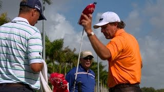 Phil Mickelsons preround warmup routine [upl. by Littlejohn]