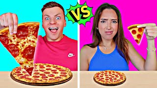 GIANT VS TINY FOOD CHALLENGE FOR 24 HOURS Last To Stop Wins Big VS Small CHALLENGE  Cringe Fam [upl. by Oznofla]