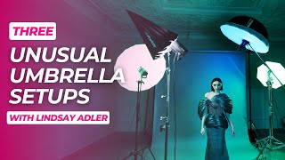 3 Unusual Umbrella Setups with Lindsay Adler [upl. by Llevel]