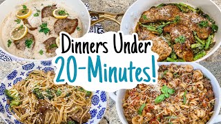 5 TASTY 20 MINUTE RECIPES QUICK amp EASY DINNER IDEAS  WHATS FOR DINNER  JULIA PACHECO [upl. by Aseek715]