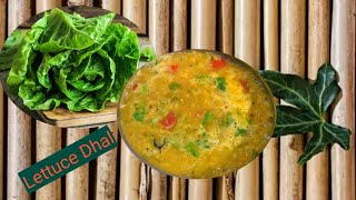 Healthiest Lettuce dal  Indian Style [upl. by Iraam]