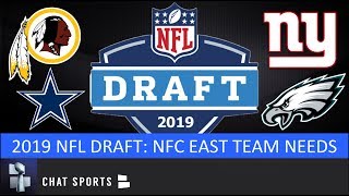 2019 NFL Draft Needs For Cowboys Giants Eagles amp Redskins In 2019 [upl. by Liew]