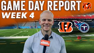 Game Day Report Cincinnati Bengals at Tennessee Titans  NFL Week 4 [upl. by Fredra]