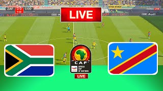 LIVE🔴 South Africa Vs DR Congo  Africa Cup of Nations  3rd Place  Live Football Match Today [upl. by Eidnyl]