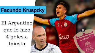 ENTREVISTA a FACUNDO KRUSPZKY  Goleador Argentino que le hizo 4 GOLES al EQUIPO de ANDRÉS INIESTA [upl. by Kcirdehs]